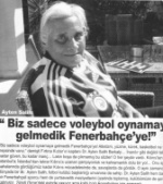 Interview with Dr. Ayten Salih by Fenerbahce